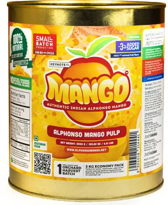 Keynote Alphonso Mango Puree (Economy Pack)