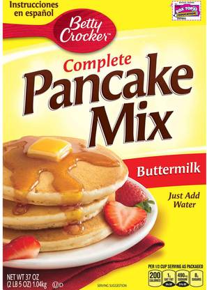 Betty Crocker Complete Pancake Mix, Buttermilk - 1.04kg (37oz) 1040 g