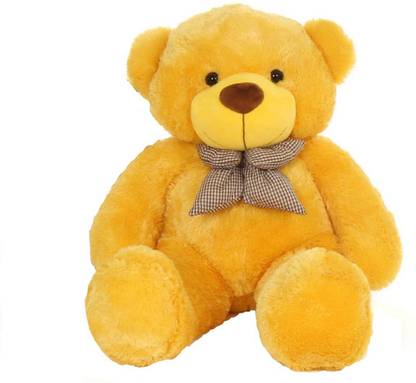 Omex 5 Feet Stuffed Spongy Huggable Cute Teddy Bear - Yellow  - 152 cm