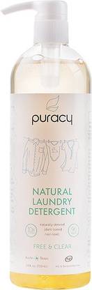 Puracy Natural Laundry Detergent - Free & Clear Liquid Detergent