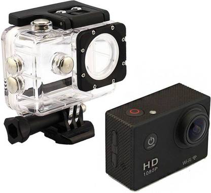 Doodads Action Pro Waterproof Helmet camera 2 inch LCD Display Full-HD (Black) Sports and Action Camera