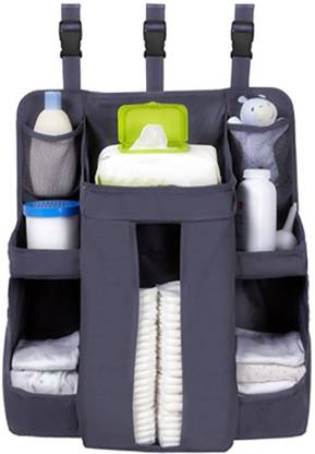 Continental Cot Organiser, Nursery Organizer and Baby Diaper Caddy | Hanging Diaper Organization Storage for Baby Essentials | Hang on Crib, Changing Table or Wall - (ITN 643) Nursery Organizer