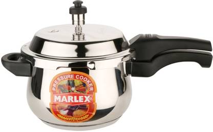 Marlex Stainless Steel Outer Lid Romantica Belly 5.5 L Outer Lid Induction Bottom Pressure Cooker