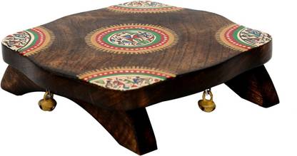 Indikala Multi-purpose chawki Wood All Purpose Chowki