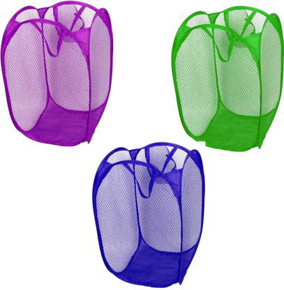 Jeeya Polyester Extra pocket for hanky & socks Storage Basket