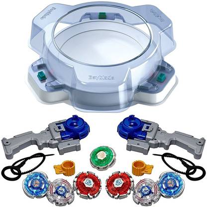 CIVIL Beyblade , B-09 Bay Stadium Standard Type with Metal Fury Power Pack Beyblade 7 in 1-Combo