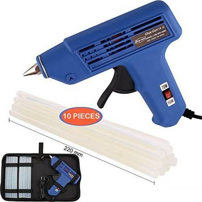 Bing Chen Hot Glue Gun, Full Size (Not Mini) 70/150W Dual Power High Temp Heavy Duty Melt Glue Gun Kit With 10 Pcs Premium Glue Sticks(0.4 High Temperature Corded Glue Gun