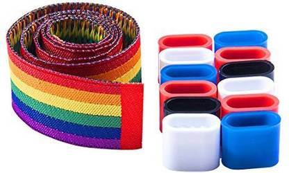 Wunderlabel Lgbt Wristband With Plastic Lock Ribbon Art Craft Bracelet Wristlet Arm Band Gay Fashion Festival Accessory Jewelry
