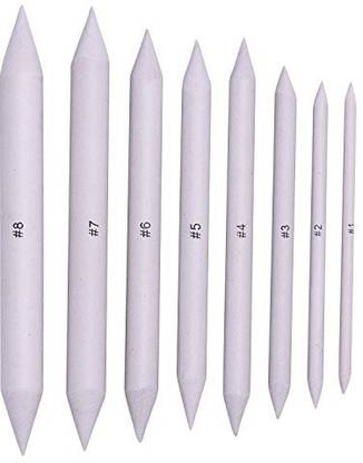 Generic eBoot 16 Pieces Blending Stumps and Tortillions Set Art Blenders Student Sketch Drawing Tools, 8 Assorted Sizes