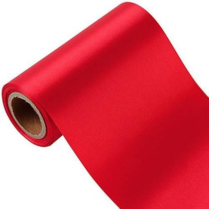 LaRibbons 6 Inch Wide Grand Opening Ceremony Satin Ribbon, Wedding Party Decoration Craft Ribbon, Also For Making Car Bows - 10