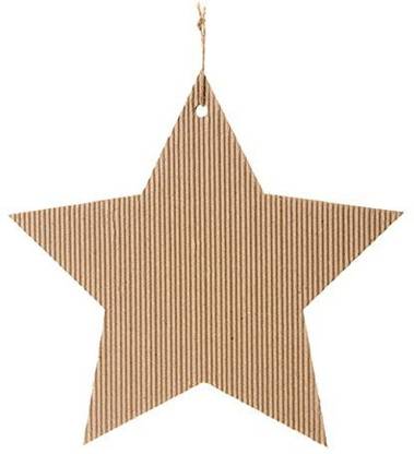 Generic Darice 30011899 Wood and Corrugated Cardboard Signs-Star