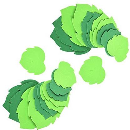 Generic BCP 24pcs Foam Green Leaf Leaves Greenery Shapes Stickers Craft Art Project for Primary School Classroom Wall Decoration