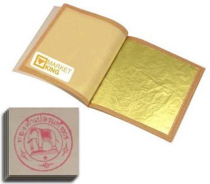 Generic GOLD Leaf 20 Sheets Edible 24k 999/1000 Gilding