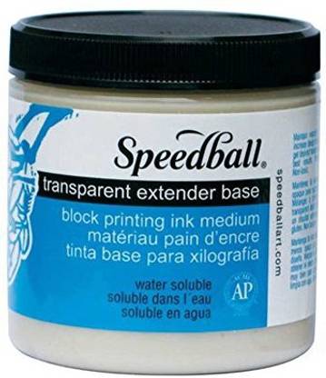 Speedball Transparent Extender Base For Block Printing Ink, 8 Ounces