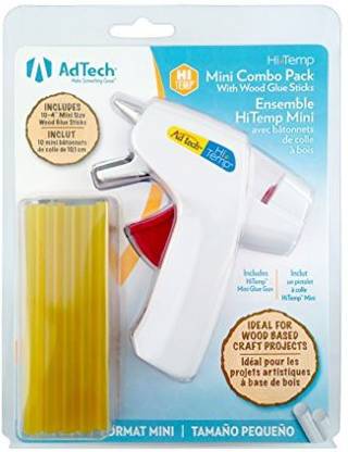 Ad Tech Adtech 05691 Hi Temp Wood Glue & Mini Glue Gun Combo Kit High Temperature Corded Glue Gun