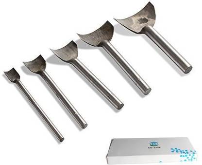 Co link Diy Leather Craft Belt Strap Wallet Bag End Arc-Shaped Punch With 5 Sizes