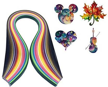 Levylisa Quilling Art 3D Paper Pieces Roll Paper Strips Flower Craft Paper Quilling Strips Supplies, Set Of Quilling Paper, Solid Colors