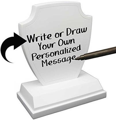 Generic National Concepts Blank Trophy Plaque - Easily Create the Perfect Award