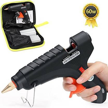 Leaderpro Hot Glue Gun,60W Hot Melt Glue Gun Kit With Carry Bag And 20 Pcs Glue Sticks For Diy Small Craft Arts & Crafts Project High Temperature Corded Glue Gun
