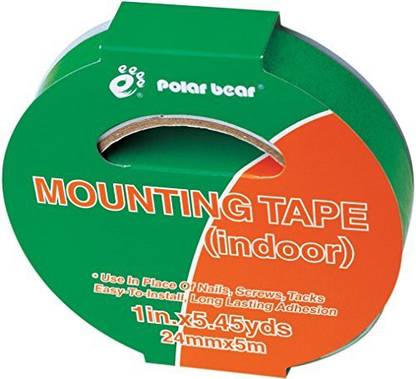 Polar bear Double Sided Mounting Tape, 1 Inch X 5.5 Yds (Mt-804)