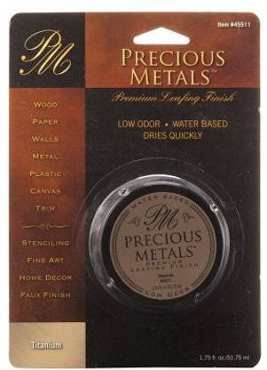 Precious Metal 45511 1.75-Ounce Titanium Metals Premium Leafing Finish, 1-Pack