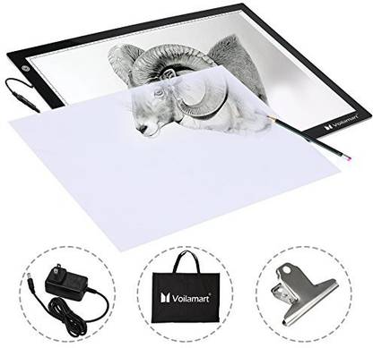 Voilamart A2 8Mm Thin Led Tracing Board Light Box Light Pad Illumination Light Panel, Dimmable Brightness, Active Area 23.5"X17"