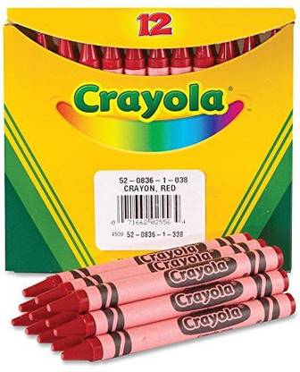 CRAYOLA 520836038 Bulk Crayons 12/Bx Red