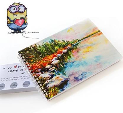 Travelart Landscape Sketchbook For Drawing Or Writing - Extra Tutorial On Cool Minion Drawing - Enhance Your Art! - 50 Sheets (100 Pages)