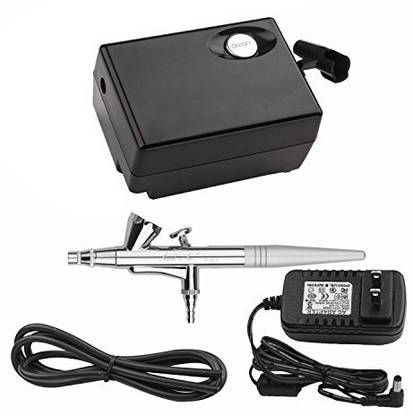 Yenny Shop Airbrush Makeup Kit Beauty Special Air Compressor Black Suit,Cosmetic Makeup Airbrush And Compressor System For Face,