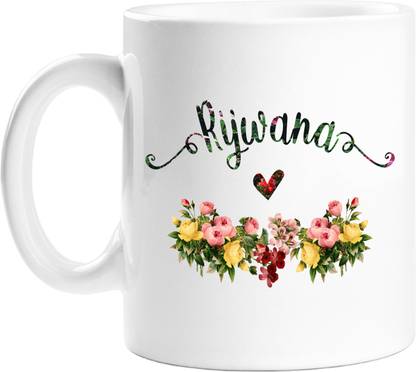 PrintAttic Floral Design - Rijwana Coffee Ceramic Coffee Mug