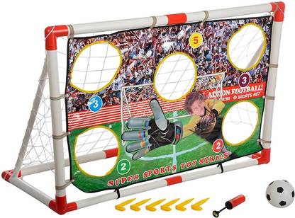 IRIS Pro Soccer Goal Target Nets with 5 Scoring Zones – Practice Shooting & Goal Shots Football Kit