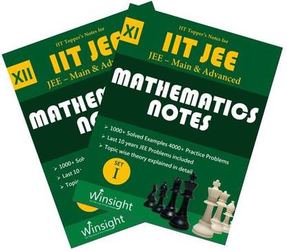 IIT Topper's Notes For MATHEMATICS Class 11th & 12th - JEE Mains & Advanced (Set Of 11 Books) By Winsight Academy