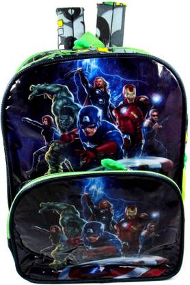 ehuntz Hulk Vs captain America, iron man, avenger school Bag (Pre Nursery & Nursery) (EH1099) Waterproof School Bag