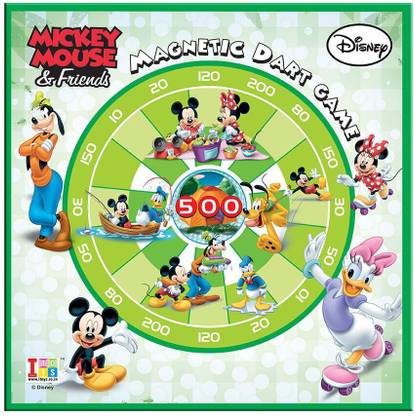 DISNEY Mickey Beach Racket Dart Board Game