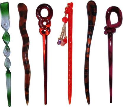 KOOK Combo of Multi Color Juda Sticks Bun Stick