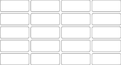 NPLABEL Blank Stickers for General Use - 50 X 20 mm, 1000 Stickers Per Packet, Self Adhesive Paper Label