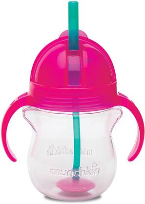 MUNCHKIN 7Oz Click Lock Weighted Straw Flexi Cup (Pink)