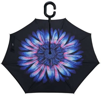 Shrih Double Layer Inverted Inside Out With C-Shaped Handle Umbrella