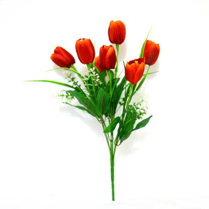 Ashiyana AD-F-TUL-06 Orange Orchids Artificial Flower
