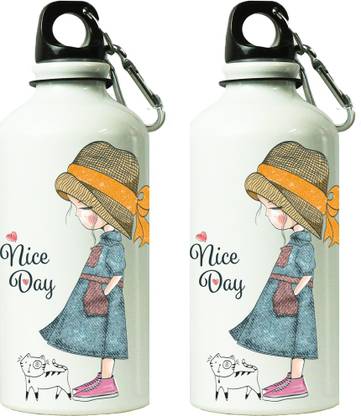 ShopBuzz नाइस डे सिपर वॉटर बॉटल 2 600 ml बॉटल