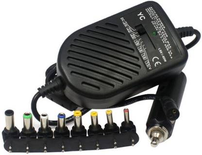 ACUTAS 80W DC Auto LED Car Charger Adjustable Power Supply Adapter Set With 8 Detachable Plugs For Notebook Laptop 80 Adapter