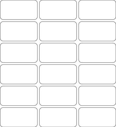 NPLABEL Blank Stickers without border Self-adhesive Paper Label