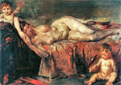 The nudity by Lovis Corinth Paper Print