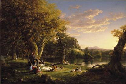 Thomas Cole - The Picnic Fine Art Print