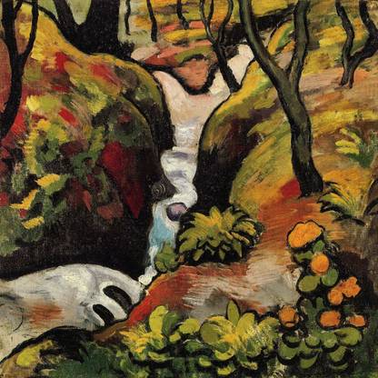 Forest Brook by August Macke Fine Art Print