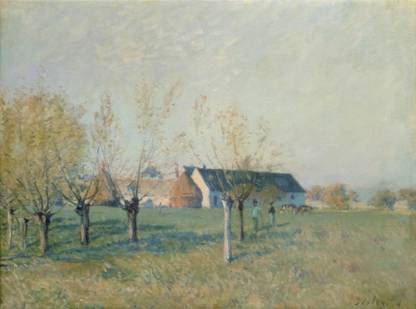 The Farm at Trou d'Enfer, Autumn Morning, 1874 Fine Art Print
