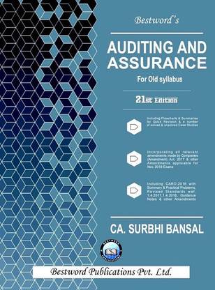 Auditing & Assurance for Ca Intermediate Ipcc Old Syllabus