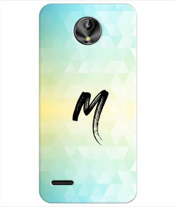 pinaaki Back Cover for Intex Aqua Amaze Plus - Alphabet M