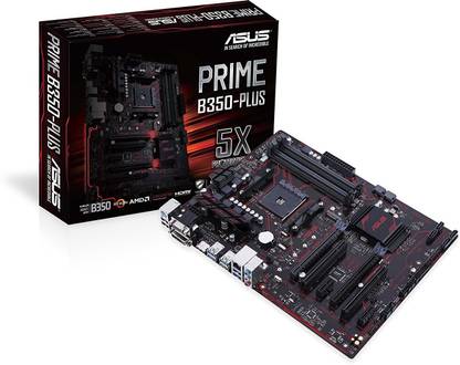 ASUS PRIME B350-PLUS AM4Socket ATX AMD B350 Chipset DDR4 Motherboard for Desktop