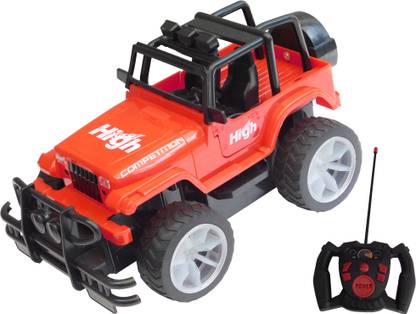 R/C Remote Control OFF ROAD JEEP Wrangler Full Function Car [1:16 Scale] Go Forward & Backward, Turn Left & Right for kids.